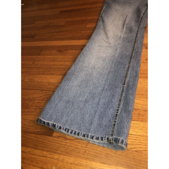 Angels Women's Embellished Butterfly Embroidery Baggy Jeans Faded Size 18 - Picture 11 of 16